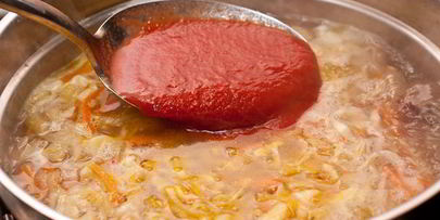 постный борщ с фасолью