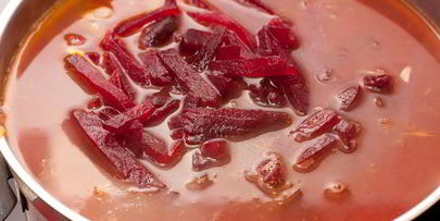 постный борщ с фасолью