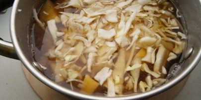 постный борщ с нутом и грибами