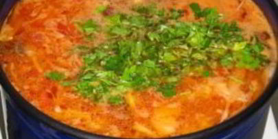 постный борщ со свеклой