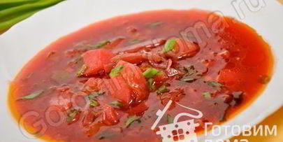 постный борщ