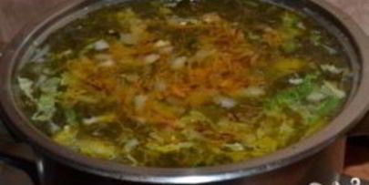 щавелевый борщ