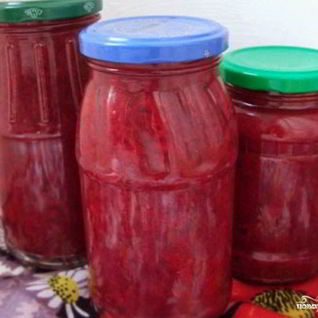 Заправка для борща из свеклы на зиму