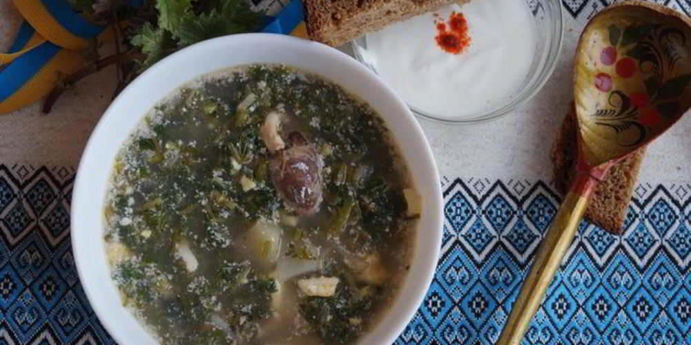 Рецепт зеленый борщ с крапивой