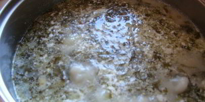 зеленый борщ со щавелем