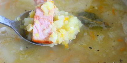 гороховый суп с копченостями