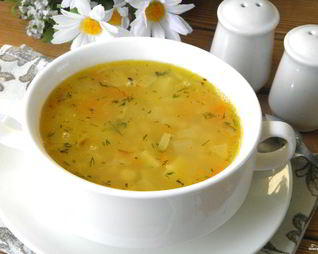 Постный гороховый суп