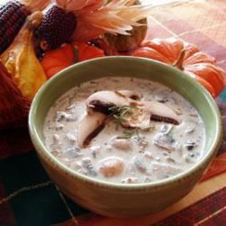 Грибной крем-суп с шиитаке и портобелло