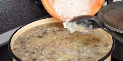 грибной суп из шампиньонов с плавленым сыром