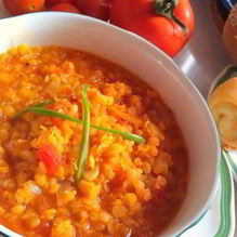 Рецепт Густой суп из красной чечевицы