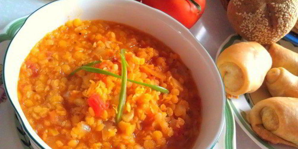 Рецепт густой суп из красной чечевицы