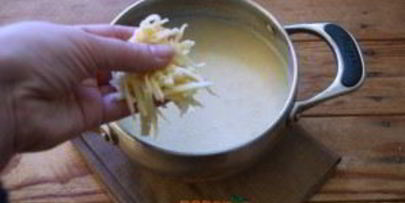 картофельный суп с дымком