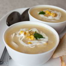 Рецепт Картофельный суп с курицей и кукурузой