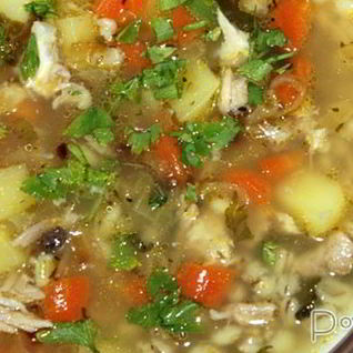 Картофельный суп с перловкой