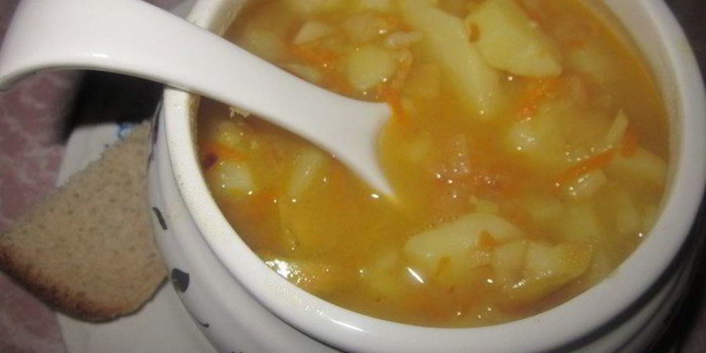Рецепт картофельный супчик с яблочком