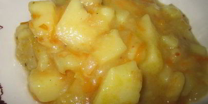 картофельный супчик с яблочком