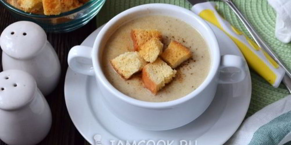 Рецепт крем-суп из шампиньонов со сливками