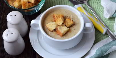 крем-суп из шампиньонов со сливками