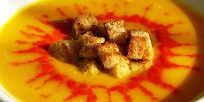 крем-суп из тыквы с красным перцем