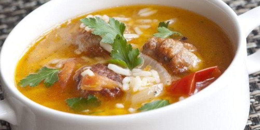 Рецепт куриный суп с рисом и сыром