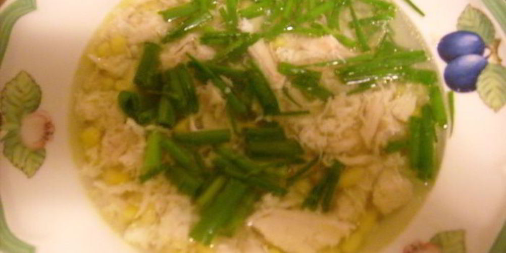 Рецепт куриный супчик с кукурузой и зеленью