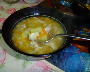 Легкий куриный суп