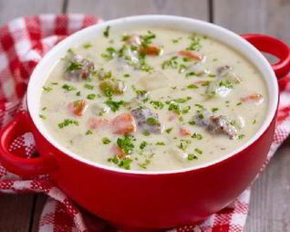 Луковый суп с фаршем