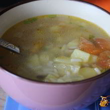 Рецепт Мясной суп с рисом Актавика микс