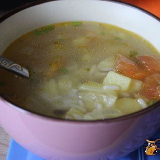 Мясной суп с рисом Актавика микс