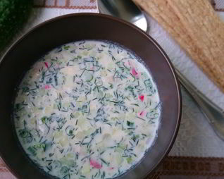 Окрошка на кефире