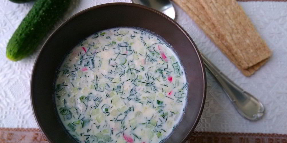 Рецепт окрошка на кефире