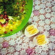 Рецепт Окрошка на сыворотке