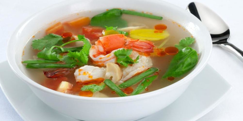 Рецепт острый суп том ям с креветками и зеленью