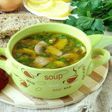 Рецепт Постный грибной суп из шампиньонов