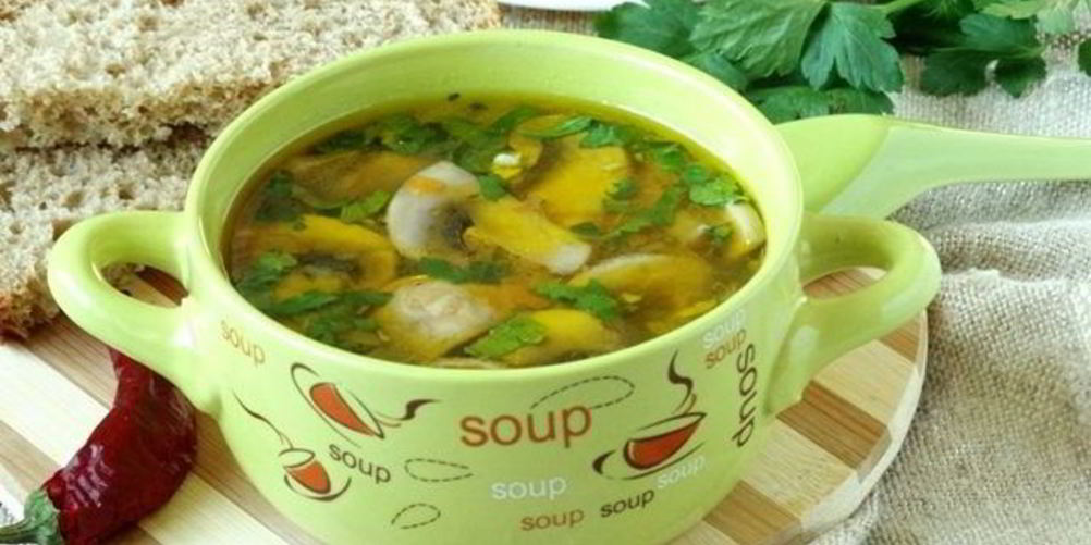 Рецепт постный грибной суп из шампиньонов