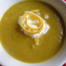 Рецепт Прохладный летний суп из цуккини и лука-порея