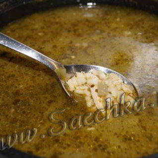 Рассольник с перловкой