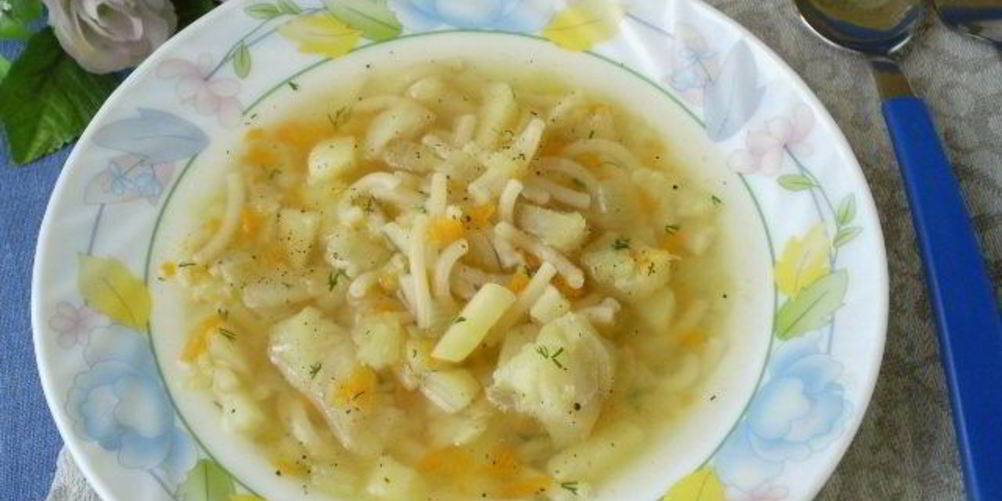 Рецепт рыбный суп с вермишелью