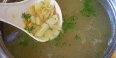 рыбный суп с вермишелью