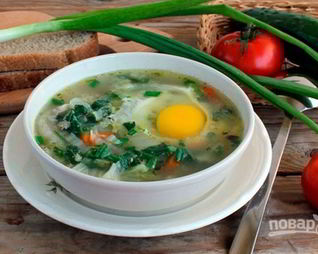 Щавелевый суп с крапивой