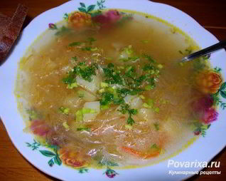 Щи из свежей капусты