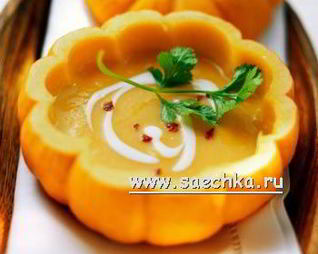 Сладкий суп из тыквы