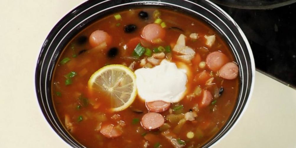 Рецепт солянка с курицей