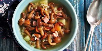 суп грибной из замороженных опят