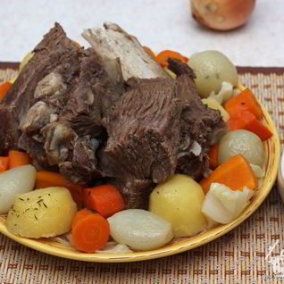 Суп и основное блюдо из говядины