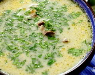 Суп из белых грибов со сливками