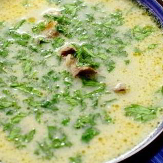 Суп из белых грибов со сливками