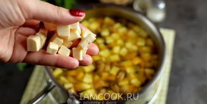 суп из кабачков с плавленным сыром