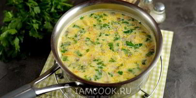 суп из кабачков с плавленным сыром