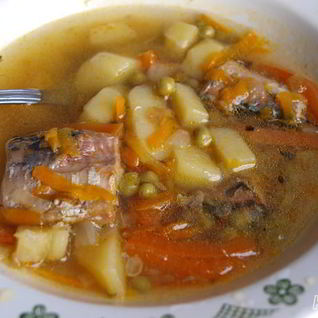 Суп из консервированной сайры